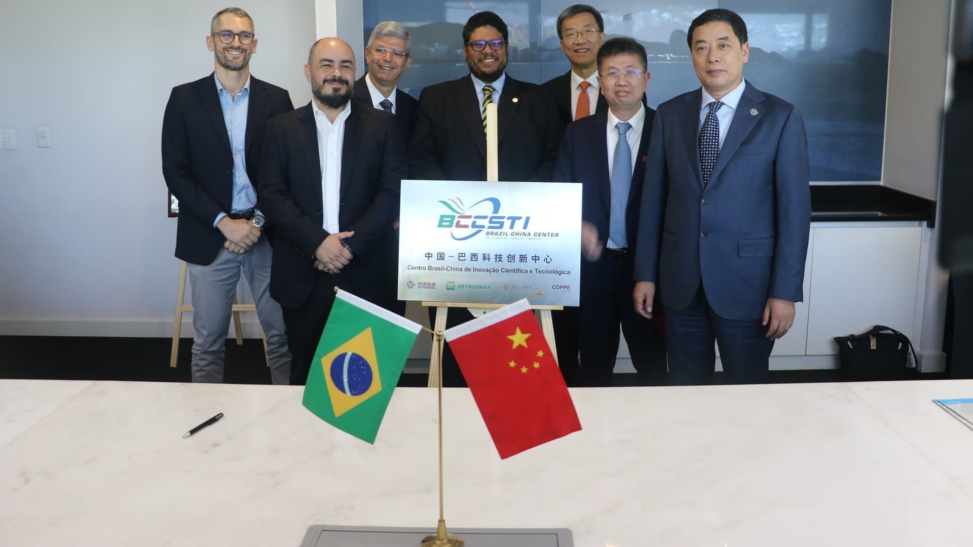 Cerimônia de inauguração do Centro Brasil-China de Inovação Científica e Tecnológica
